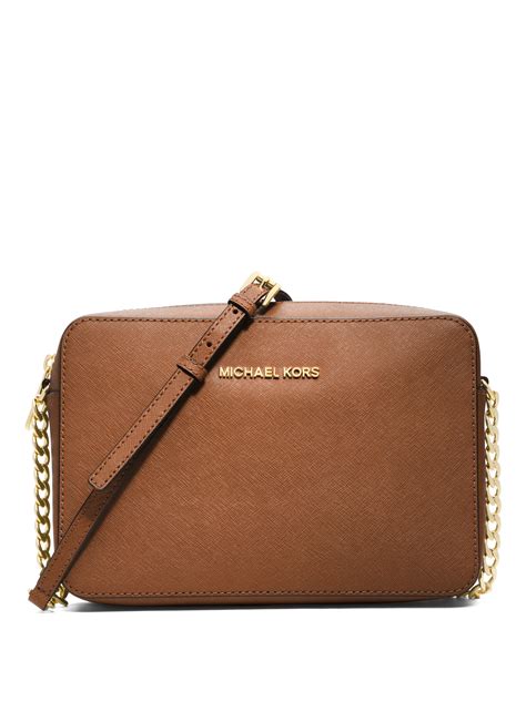 michael kors jet set travel crossbody brown|michael kors jet set luggage.